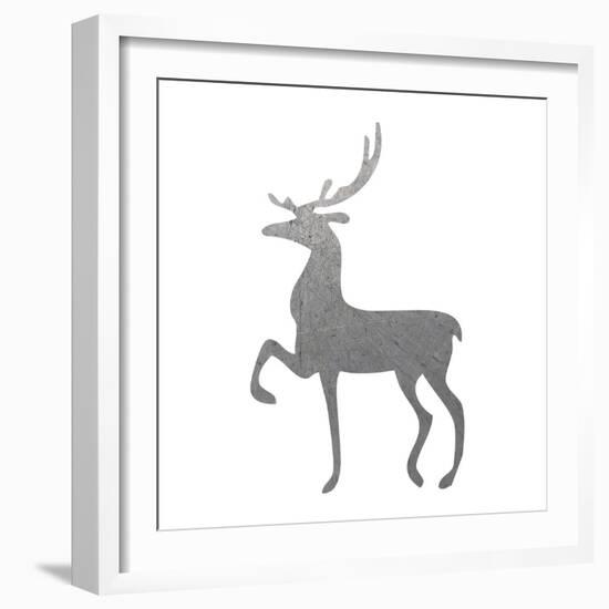 Silver Deer 2-Melody Hogan-Framed Art Print