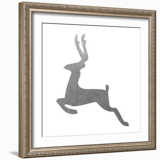 Silver Deer 3-Melody Hogan-Framed Art Print