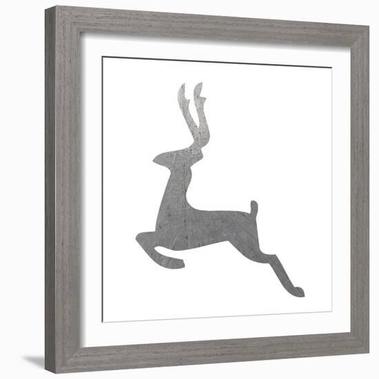 Silver Deer 3-Melody Hogan-Framed Art Print