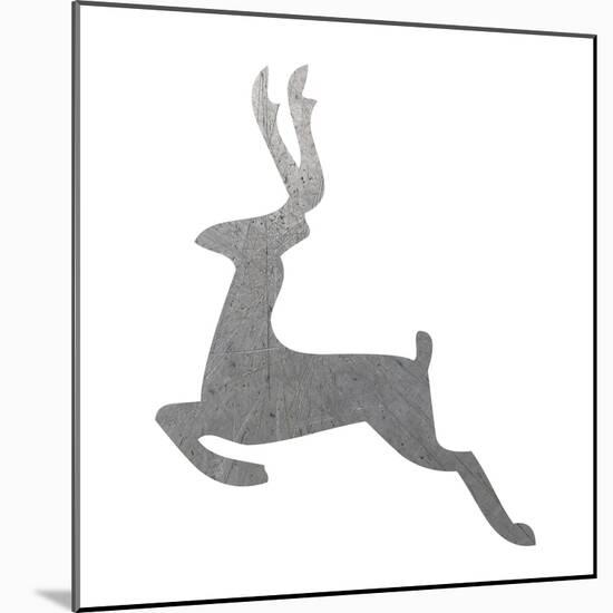 Silver Deer 3-Melody Hogan-Mounted Art Print