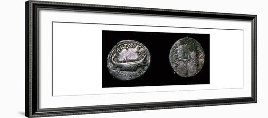 Silver Denarii of the Roman politician Mark Antony, 1st century BC. Artist: Unknown-Unknown-Framed Giclee Print