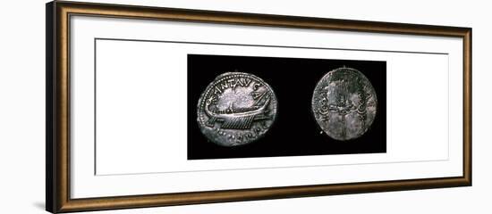 Silver Denarii of the Roman politician Mark Antony, 1st century BC. Artist: Unknown-Unknown-Framed Giclee Print