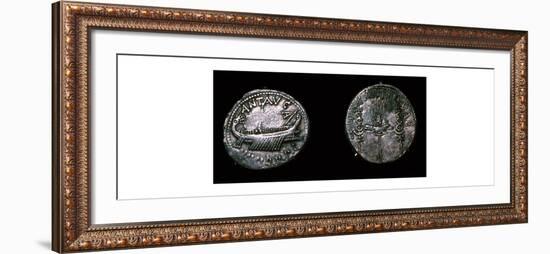 Silver Denarii of the Roman politician Mark Antony, 1st century BC. Artist: Unknown-Unknown-Framed Giclee Print