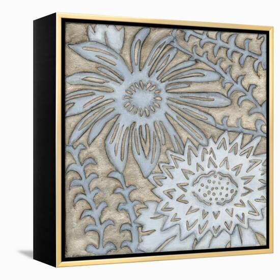 Silver Filigree III-Megan Meagher-Framed Stretched Canvas