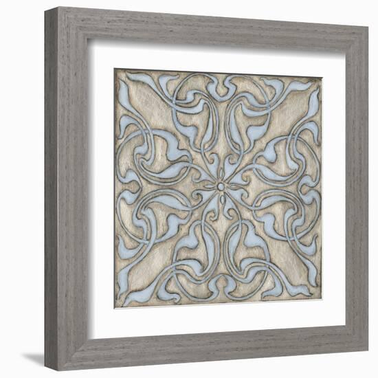 Silver Filigree V-Megan Meagher-Framed Art Print