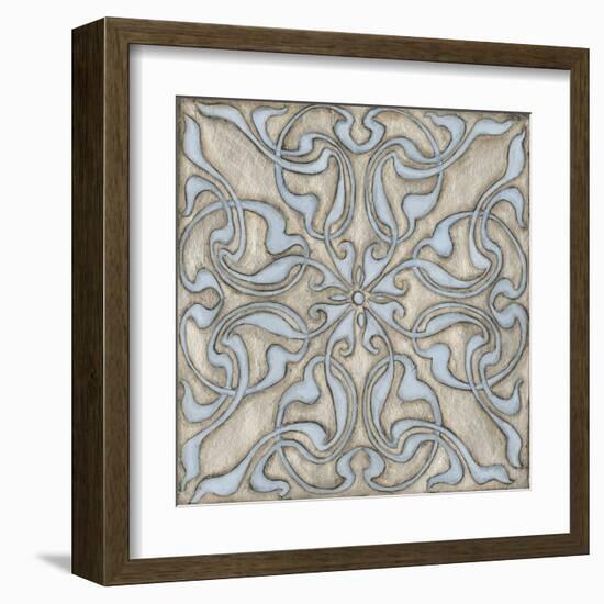 Silver Filigree V-Megan Meagher-Framed Art Print