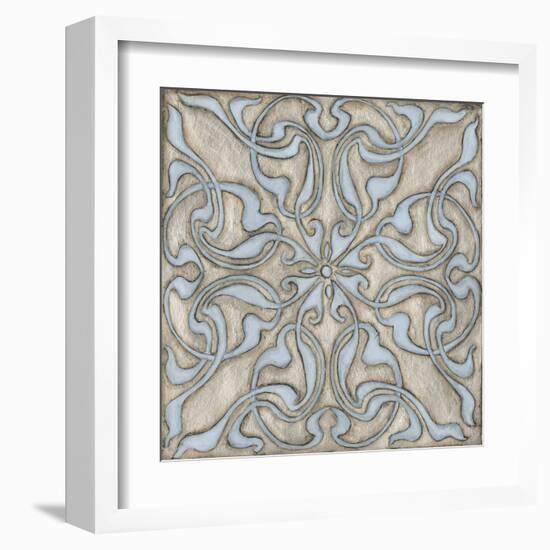 Silver Filigree V-Megan Meagher-Framed Art Print