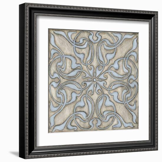 Silver Filigree V-Megan Meagher-Framed Art Print