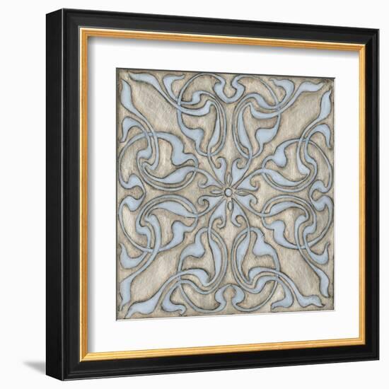 Silver Filigree V-Megan Meagher-Framed Art Print