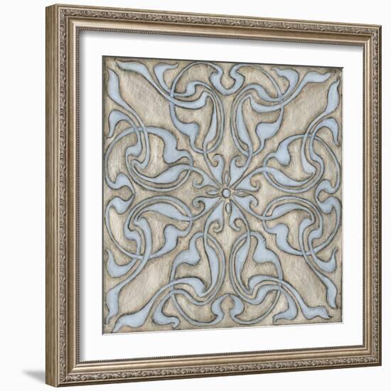 Silver Filigree V-Megan Meagher-Framed Art Print