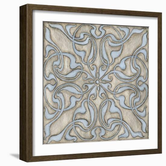 Silver Filigree V-Megan Meagher-Framed Art Print