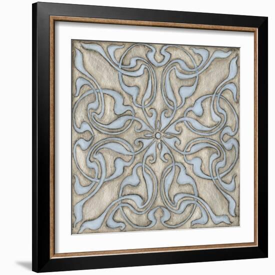 Silver Filigree V-Megan Meagher-Framed Art Print