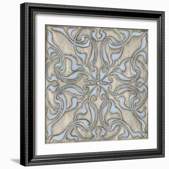 Silver Filigree V-Megan Meagher-Framed Art Print