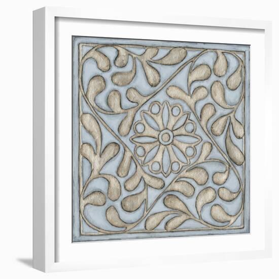 Silver Filigree VII-Megan Meagher-Framed Art Print