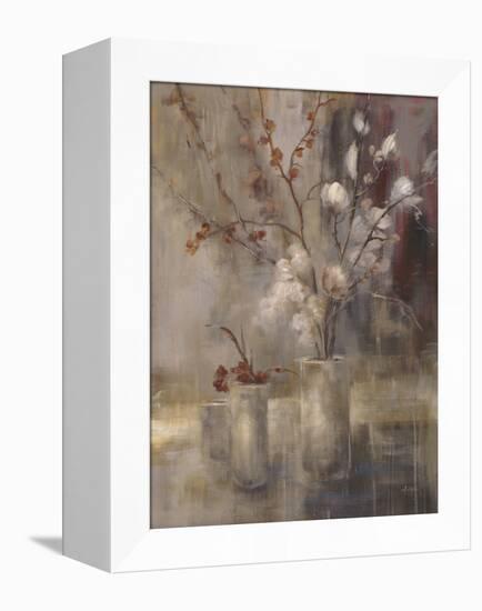 Silver Floral-Simon Addyman-Framed Stretched Canvas