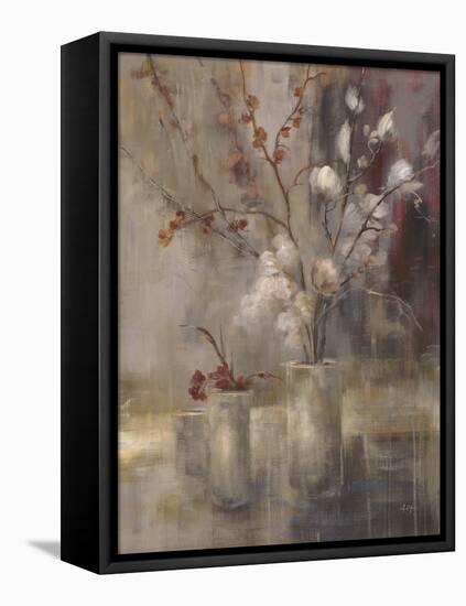 Silver Floral-Simon Addyman-Framed Stretched Canvas