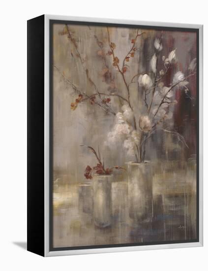Silver Floral-Simon Addyman-Framed Stretched Canvas