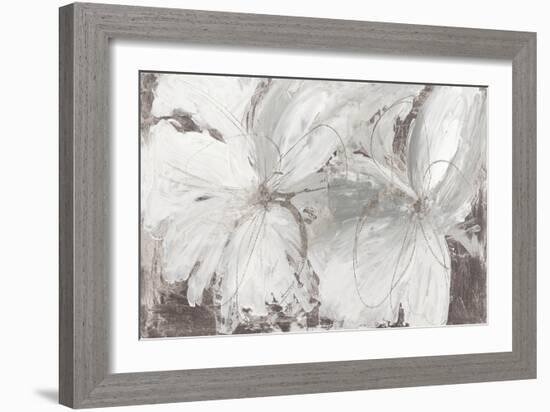 Silver Floral-Asia Jensen-Framed Art Print