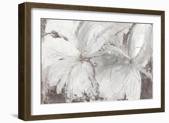 Silver Floral-Asia Jensen-Framed Art Print