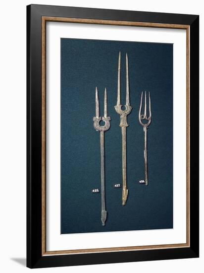 Silver Forks, Sassanid Civilization, Iran, 6th-7th Century-null-Framed Giclee Print