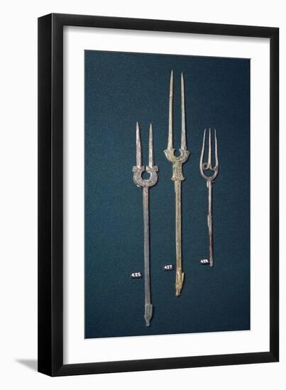 Silver Forks, Sassanid Civilization, Iran, 6th-7th Century-null-Framed Giclee Print