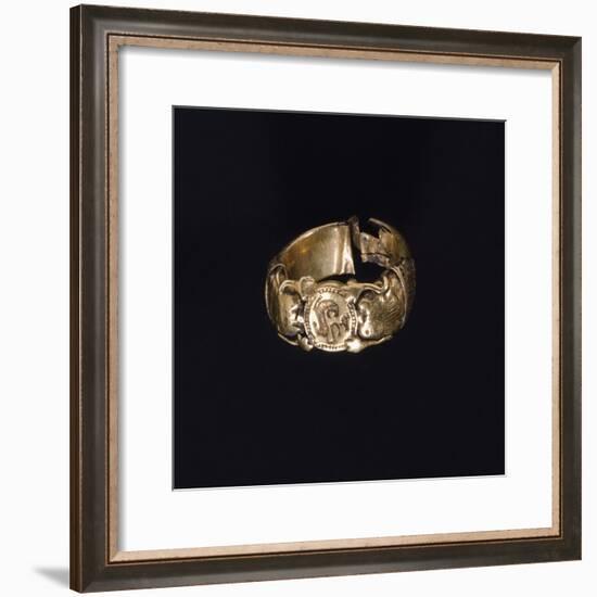 Silver Gilt Ring. Etruscan Civilization.-null-Framed Giclee Print