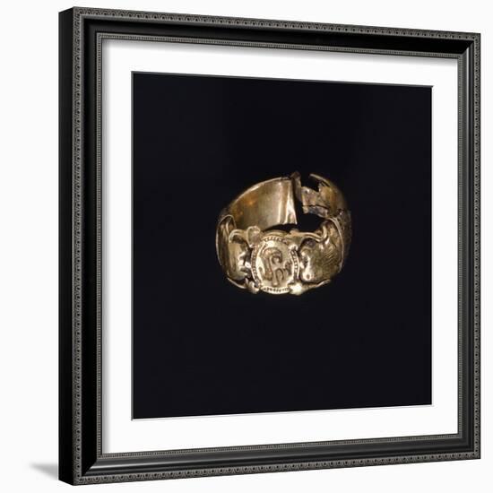 Silver Gilt Ring. Etruscan Civilization.-null-Framed Giclee Print