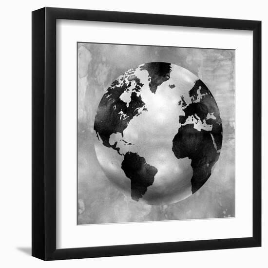 Silver Globe-Russell Brennan-Framed Art Print