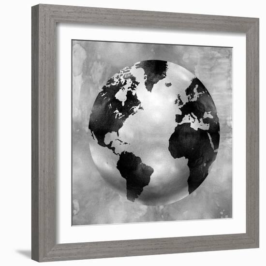 Silver Globe-Russell Brennan-Framed Art Print