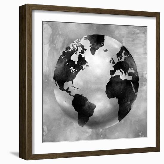 Silver Globe-Russell Brennan-Framed Art Print