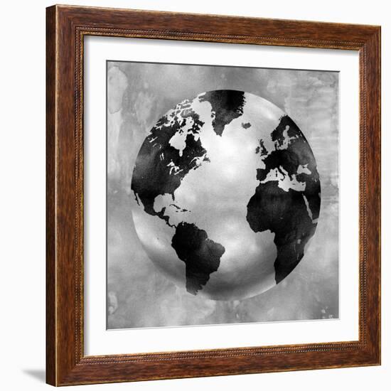 Silver Globe-Russell Brennan-Framed Art Print