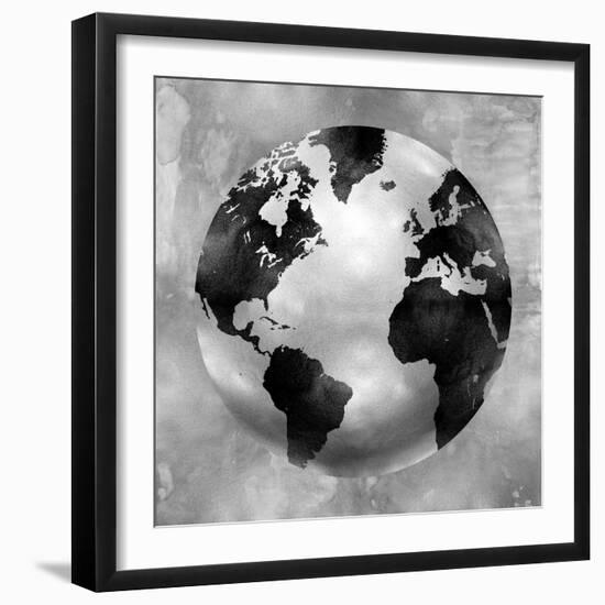 Silver Globe-Russell Brennan-Framed Art Print