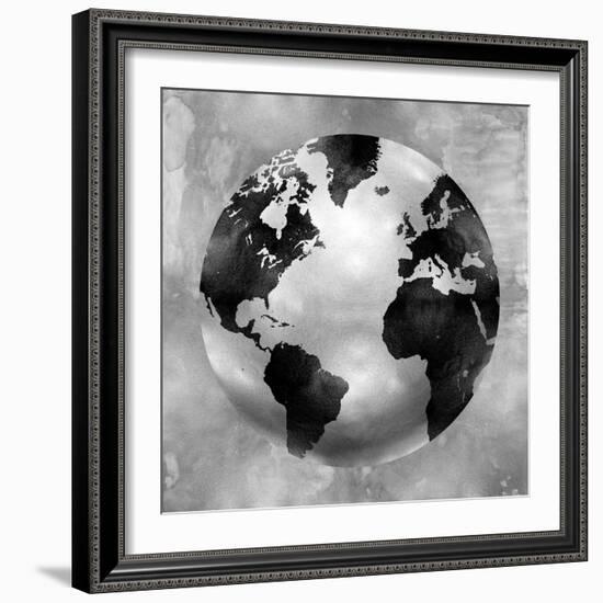 Silver Globe-Russell Brennan-Framed Art Print