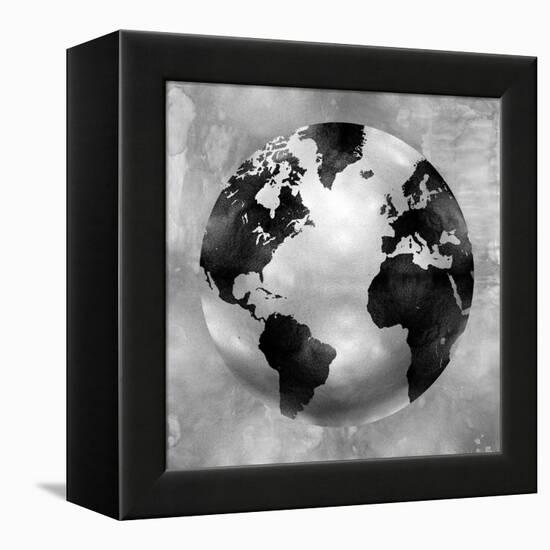 Silver Globe-Russell Brennan-Framed Stretched Canvas