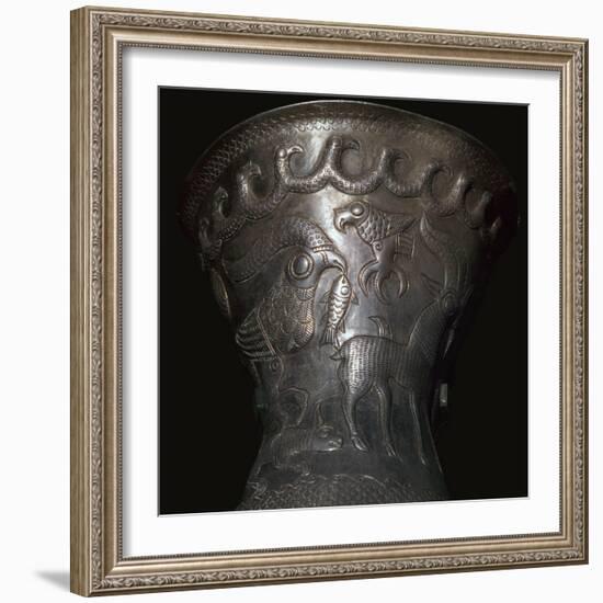 Silver goblet from the Agighiol Treasure, 4th century BC. Artist: Unknown-Unknown-Framed Giclee Print