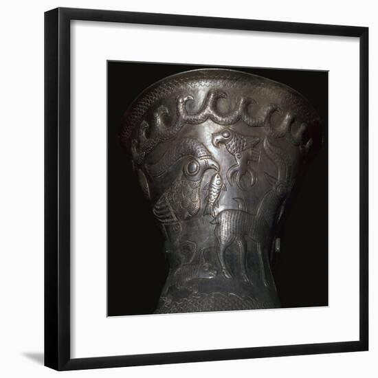 Silver goblet from the Agighiol Treasure, 4th century BC. Artist: Unknown-Unknown-Framed Giclee Print