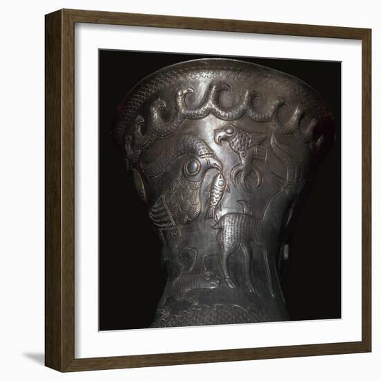 Silver goblet from the Agighiol Treasure, 4th century BC. Artist: Unknown-Unknown-Framed Giclee Print