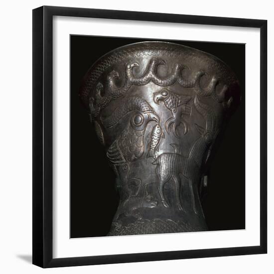 Silver goblet from the Agighiol Treasure, 4th century BC. Artist: Unknown-Unknown-Framed Giclee Print