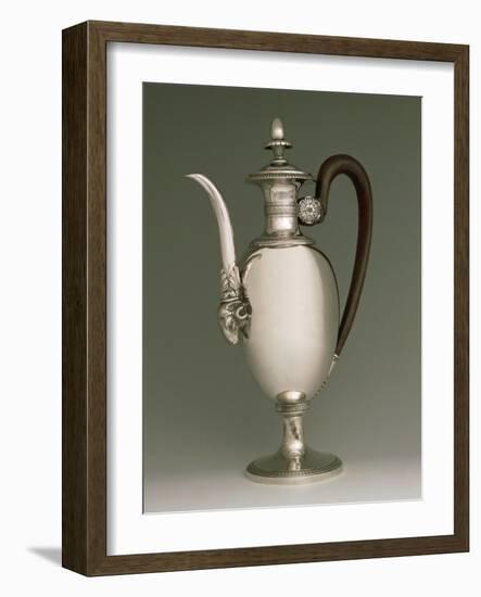Silver Imperial Style Coffee Pot from Milan, 1812-Emeric E Vidal-Framed Giclee Print