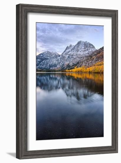 Silver Lake in Reflection in Autumn, Eastern Sierras, California-Vincent James-Framed Photographic Print