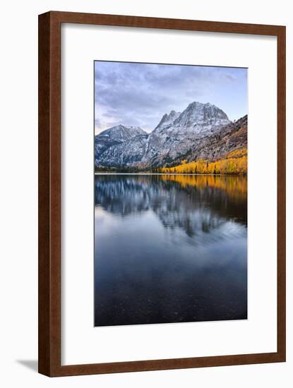 Silver Lake in Reflection in Autumn, Eastern Sierras, California-Vincent James-Framed Photographic Print