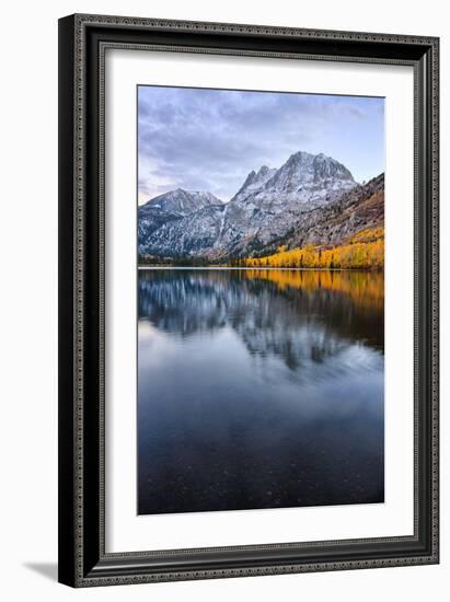Silver Lake in Reflection in Autumn, Eastern Sierras, California-Vincent James-Framed Photographic Print