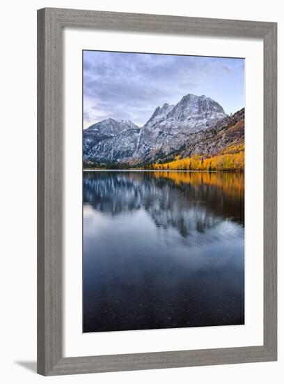 Silver Lake in Reflection in Autumn, Eastern Sierras, California-Vincent James-Framed Photographic Print