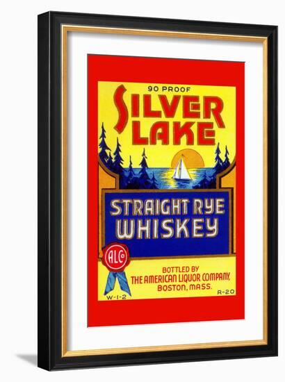 Silver Lake Straight Rye Whiskey-null-Framed Art Print