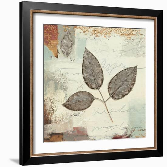 Silver Leaves II-James Wiens-Framed Premium Giclee Print