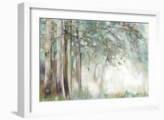 Silver Leaves-Allison Pearce-Framed Art Print