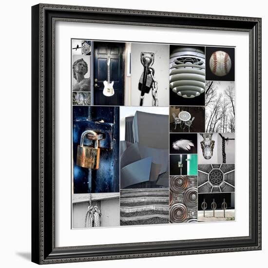 Silver Lining Collage-Gail Peck-Framed Photo