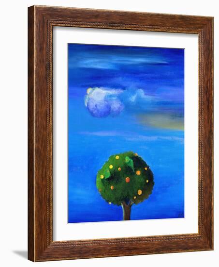 Silver Lining over the Orange Tree, 2012-Nancy Moniz-Framed Photographic Print