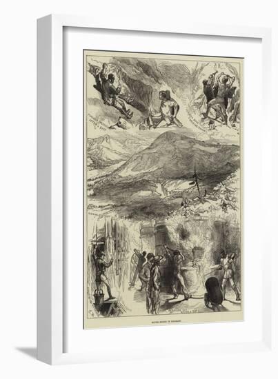 Silver Mining in Colorado-null-Framed Giclee Print