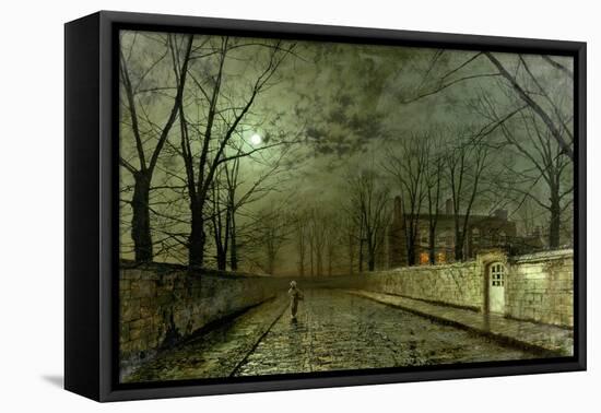 Silver Moonlight, 1880-John Atkinson Grimshaw-Framed Premier Image Canvas